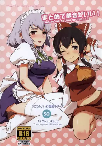 (C90) [Vitamin Gohan (Hasegawa Keita)] Matomete Tsugou ga Ii! (Touhou Project)