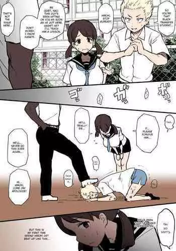 4P Manga Kokujin no Tenkousei ni Osananajimi o NTR ru