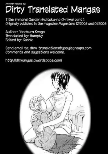 [Yonekura Kengo] Haitoku no O-niwa | Immoral Garden [English] [Dirty Translated Mangas]